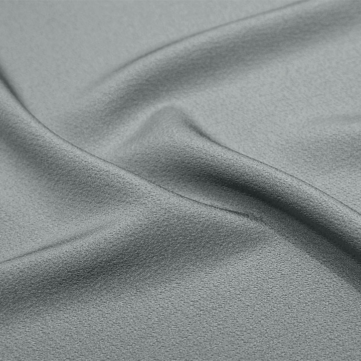 正絹 堅牢草木染 色無地反【青灰】　