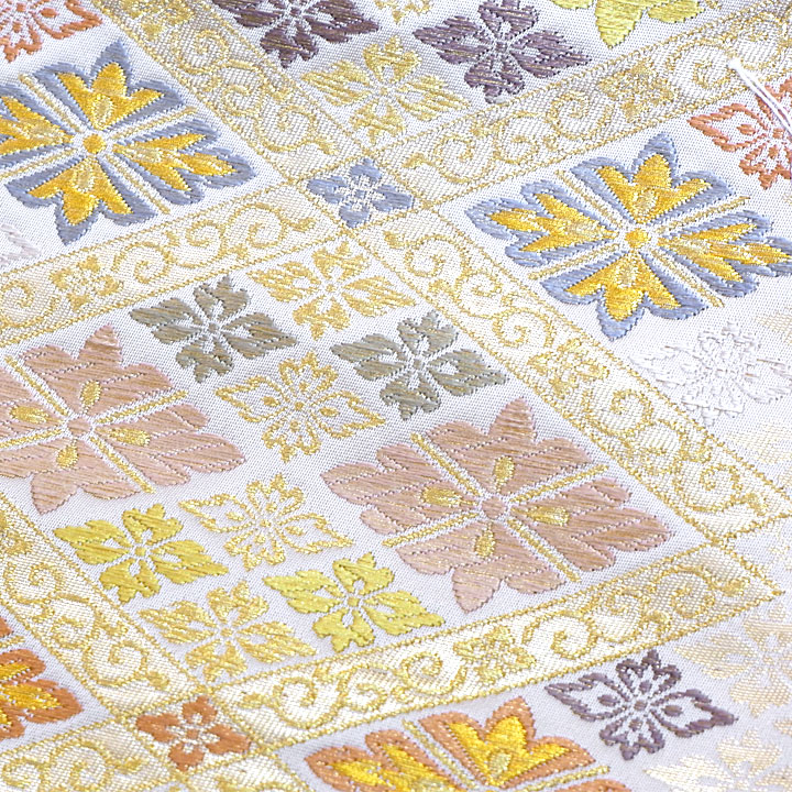 ふくい謹製　西陣織九寸名古屋帯【花菱】