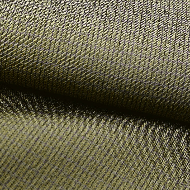 正絹　上代御召反【織格子】　