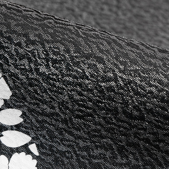 東京友禅　菅有鬼一 謹製　染袋帯【桜　モノトーン】