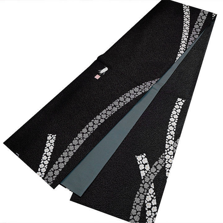 東京友禅　菅有鬼一 謹製　染袋帯【桜　モノトーン】