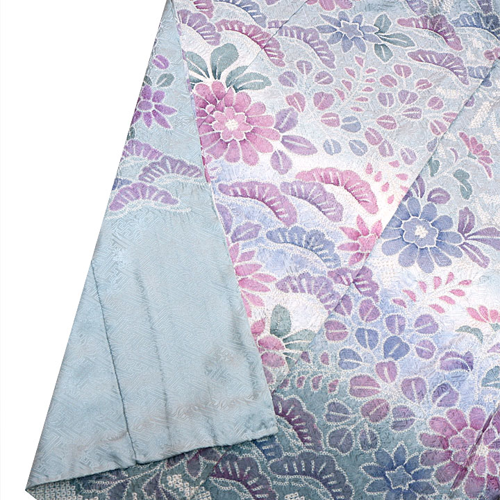 絞り加藤　総絞り最高級訪問着【籠目に花植物】　