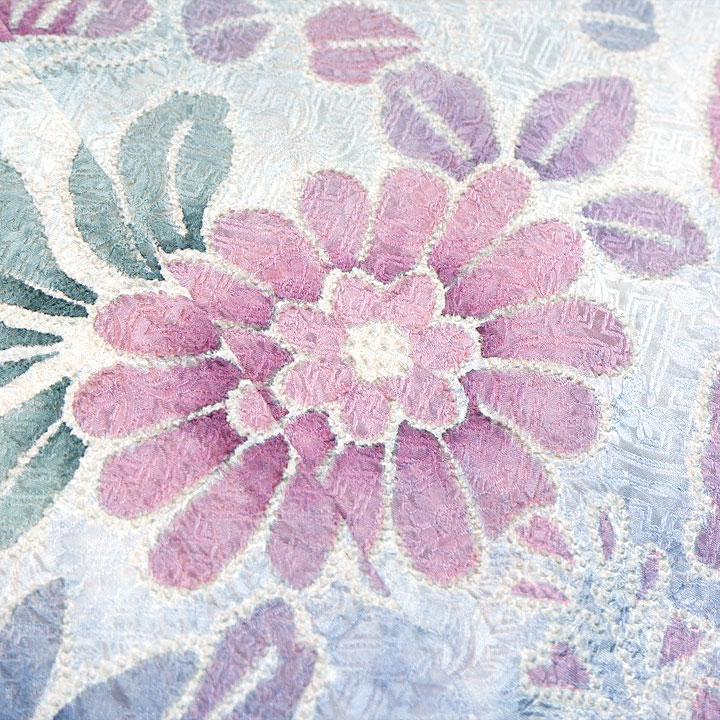 絞り加藤　総絞り最高級訪問着【籠目に花植物】　