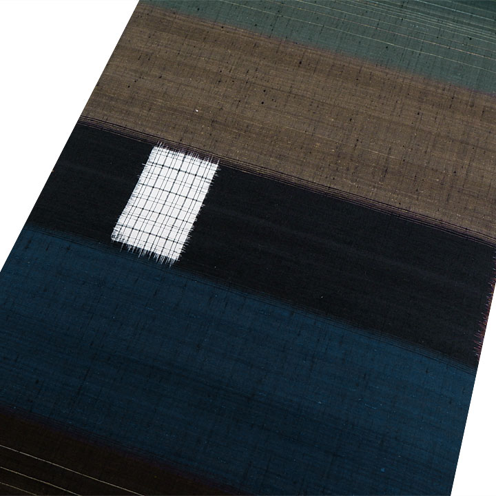 手織 天山紬 正絹 未使用 C 20%OFF+全品ポイント10倍／ 大島紬 正絹 身丈136cm M 裄67cm