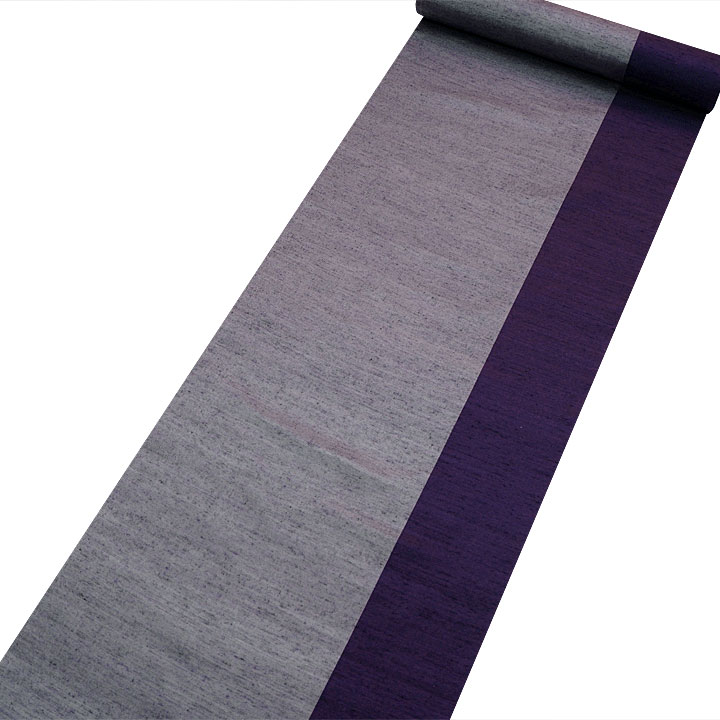 伝統的工芸品　手引真綿紬【紫】