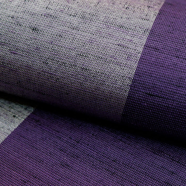 伝統的工芸品　手引真綿紬【紫】