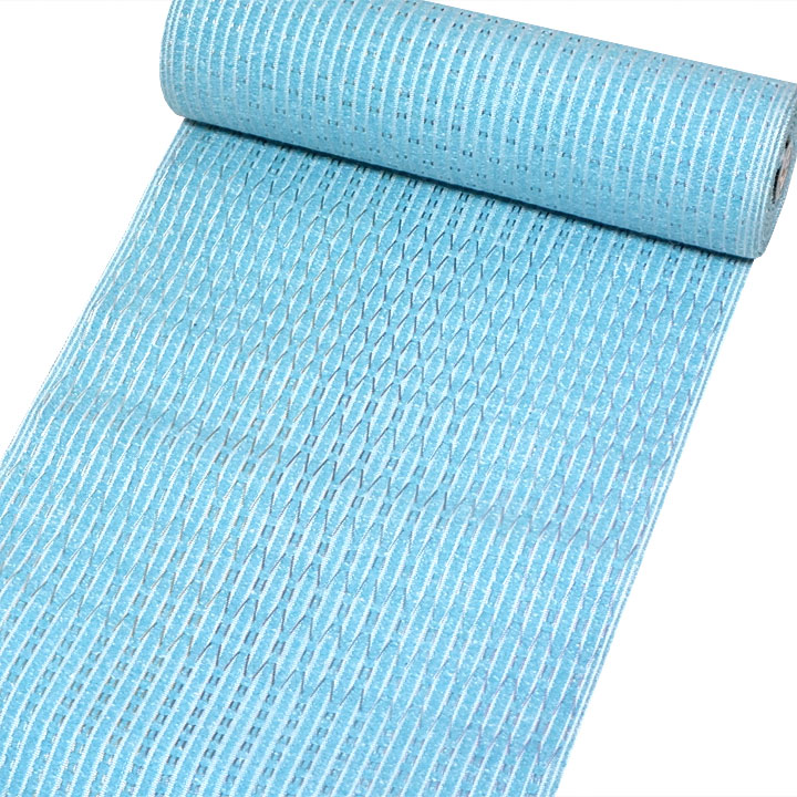 大倉織物　誠之助　博多織手織り八寸帯【アンゴラ　水色】