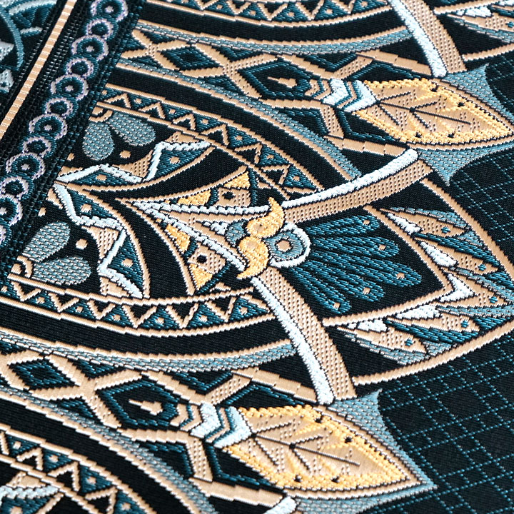 ◇507mn76◇逸品 未使用 福絖織物 羅組間道 内閣総理大臣賞 矢羽根 夏帯 単衣/夏)博多帯 筑前織物 羅組間道 内閣総理大臣賞 八寸 名古屋