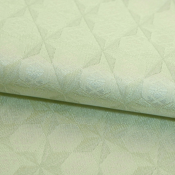 博多織 筑前織物 伝統的工芸品 御召【切子 淡い緑】