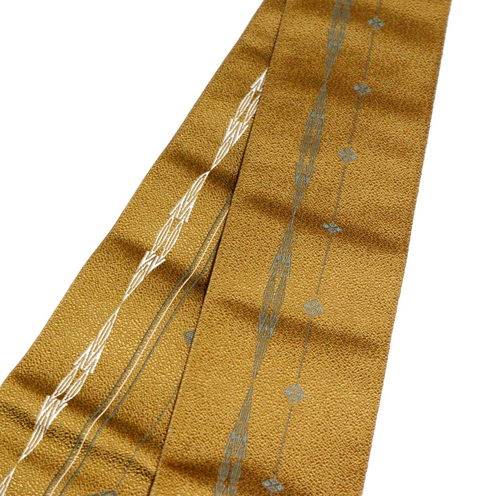 本場筑前博多織　平成献上角帯【辛子　献上柄】