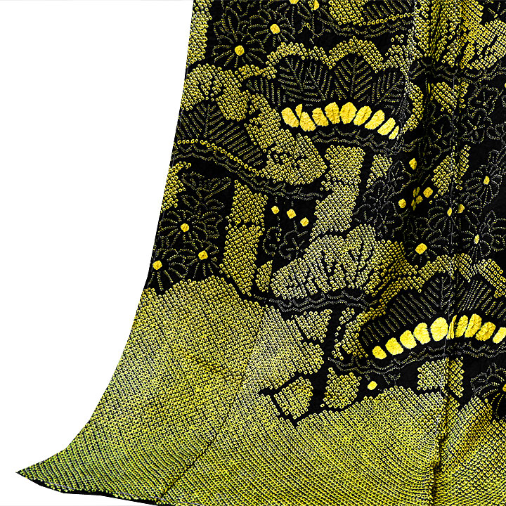 絞りの加藤　本疋田総絞り振袖【成長竹】