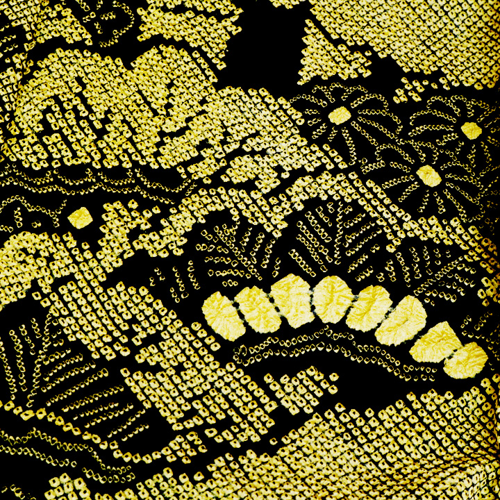 絞りの加藤　本疋田総絞り振袖【成長竹】