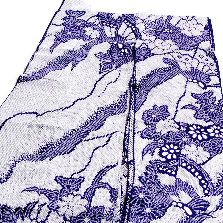 絞りの加藤　本疋田総絞り振袖【青紫　蝶】