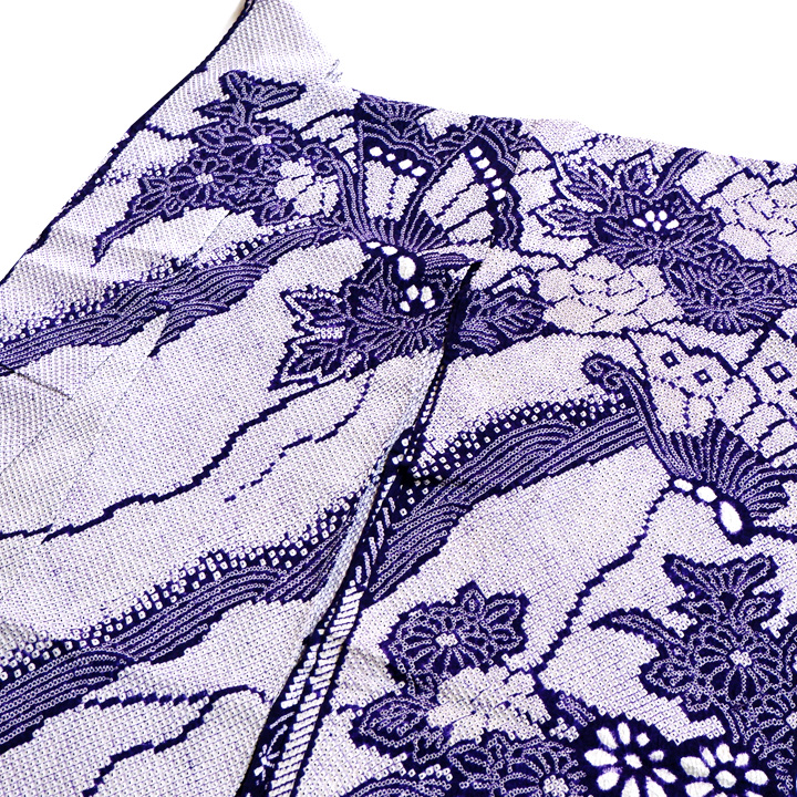 絞りの加藤　本疋田総絞り振袖【青紫　蝶】