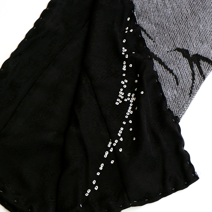 絞り加藤　鹿の子総疋田絞 最高級訪問着【ゆれる影葉】