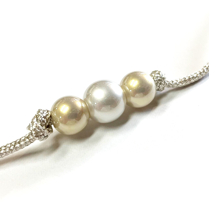 飾り紐【3連　パール】