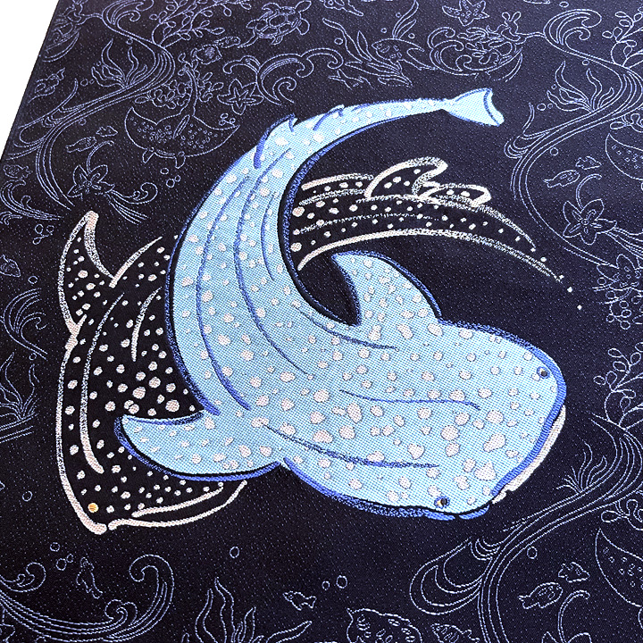 まいづる謹製　西陣織　九寸名古屋帯【シンベエ鮫】