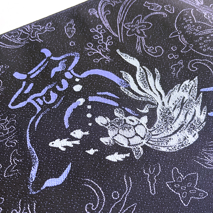 まいづる謹製　西陣織　九寸名古屋帯【シンベエ鮫】