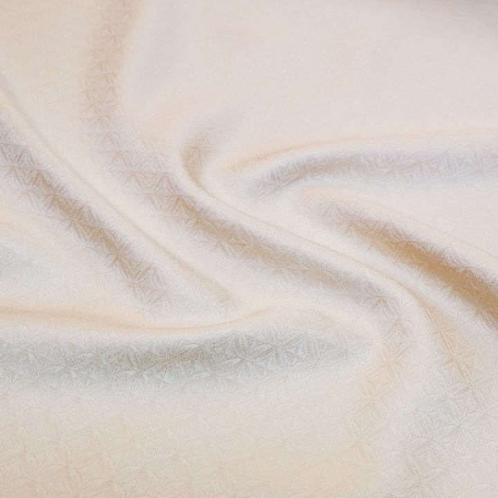 博多織 筑前織物 伝統的工芸品 御召【切子 薄香色】