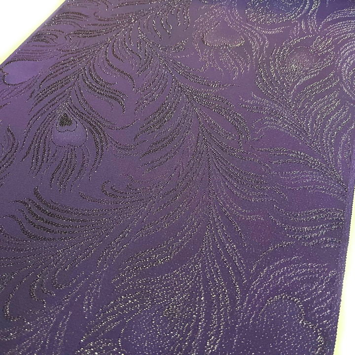 小紋 銀通し 全体柄 黒鳶色 正絹 反物 特選 吉野一廉×本墨流し染 小紋 銀通し 反物 正絹 落款入 C280