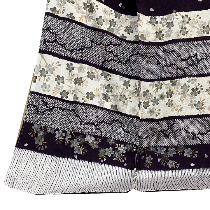 絞り加藤　絞り染め金彩友禅訪問着【桜舞う】　