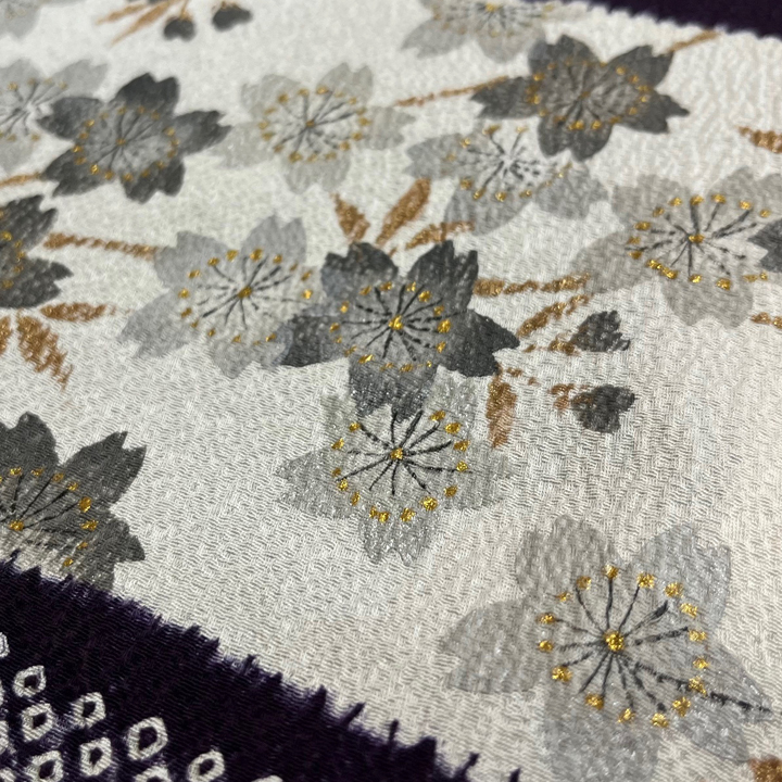 絞り加藤　絞り染め金彩友禅訪問着【桜舞う】　