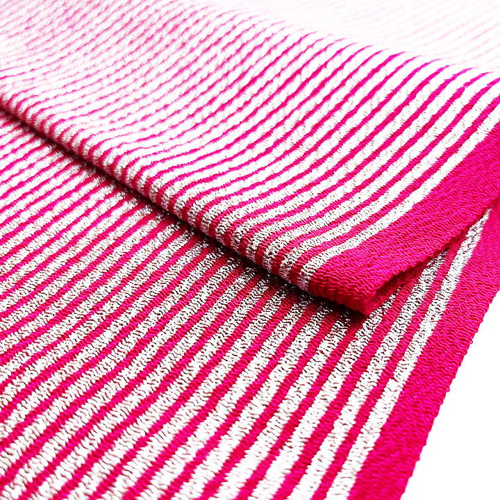 正絹　金彩帯揚げ【ルビーレッド】