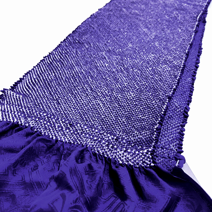 正絹 総絞り帯揚げ【紺色】 [250628-soa-7] - ￥12,650 : 着物