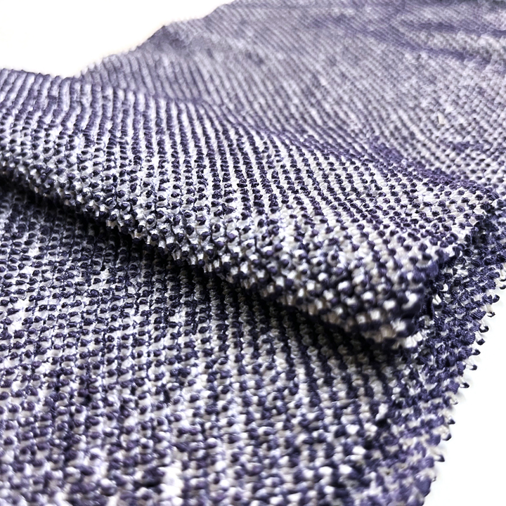 正絹　総絞り帯揚げ【浅紫】