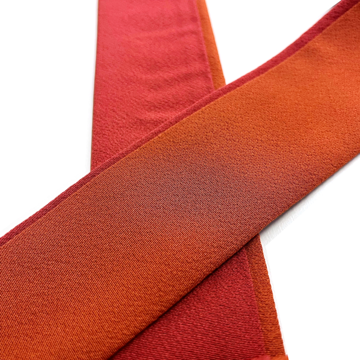 正絹 二十重ね衿【緋色】