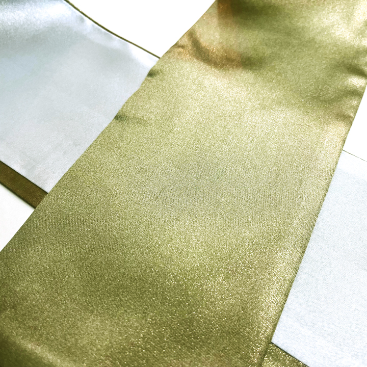 正絹 広衿 重ね衿【うぐいす色】