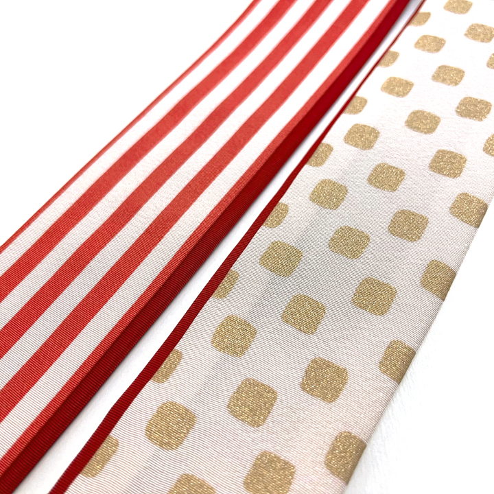 正絹 重ね衿【ストライプ】