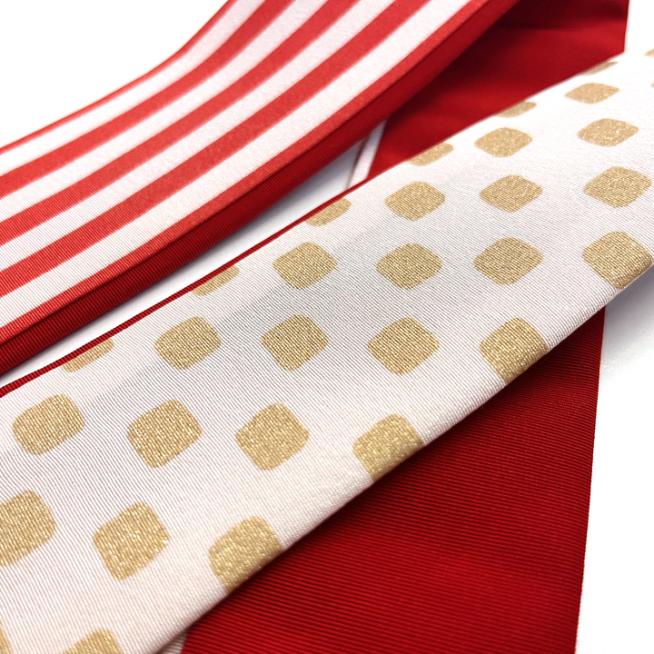 正絹 重ね衿【ストライプ】