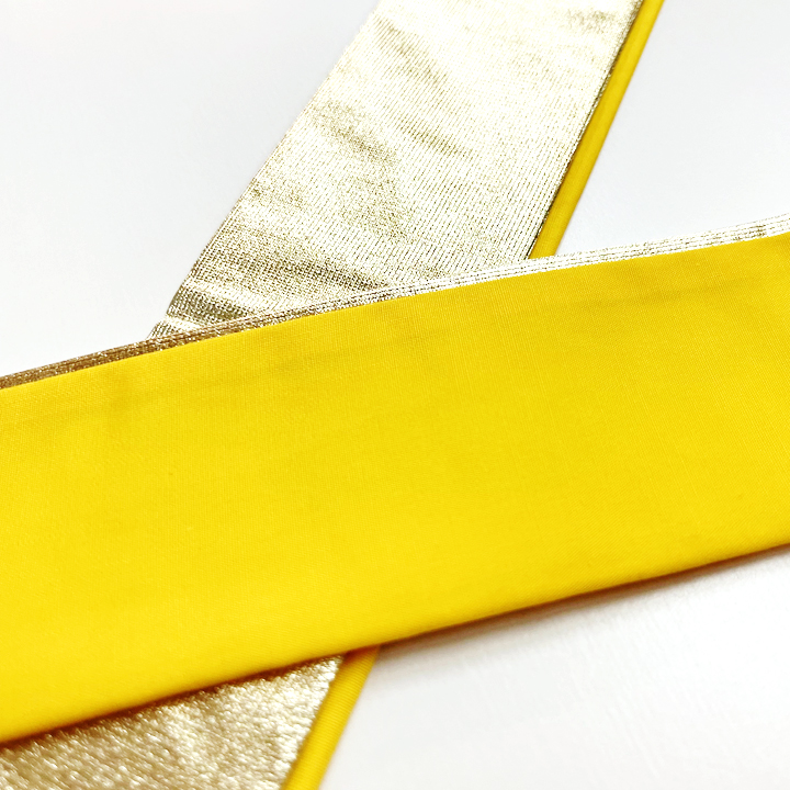 正絹 二十重ね衿【黄色】