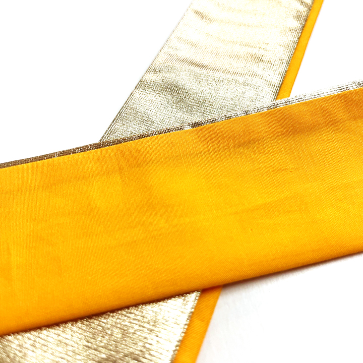 正絹 二十重ね衿【山吹色】