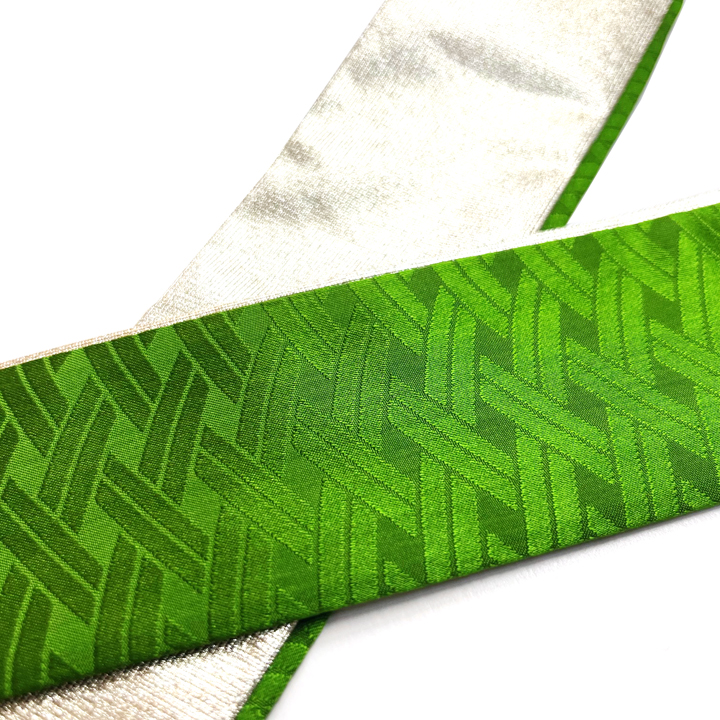 正絹 二十重ね衿【グリーン】