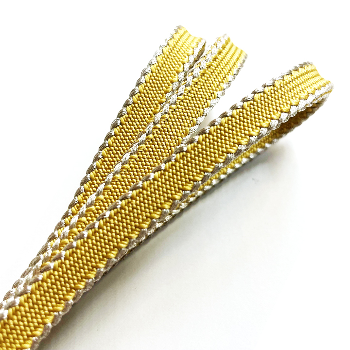 紐の渡敬　正絹　帯締め【淡黄色】