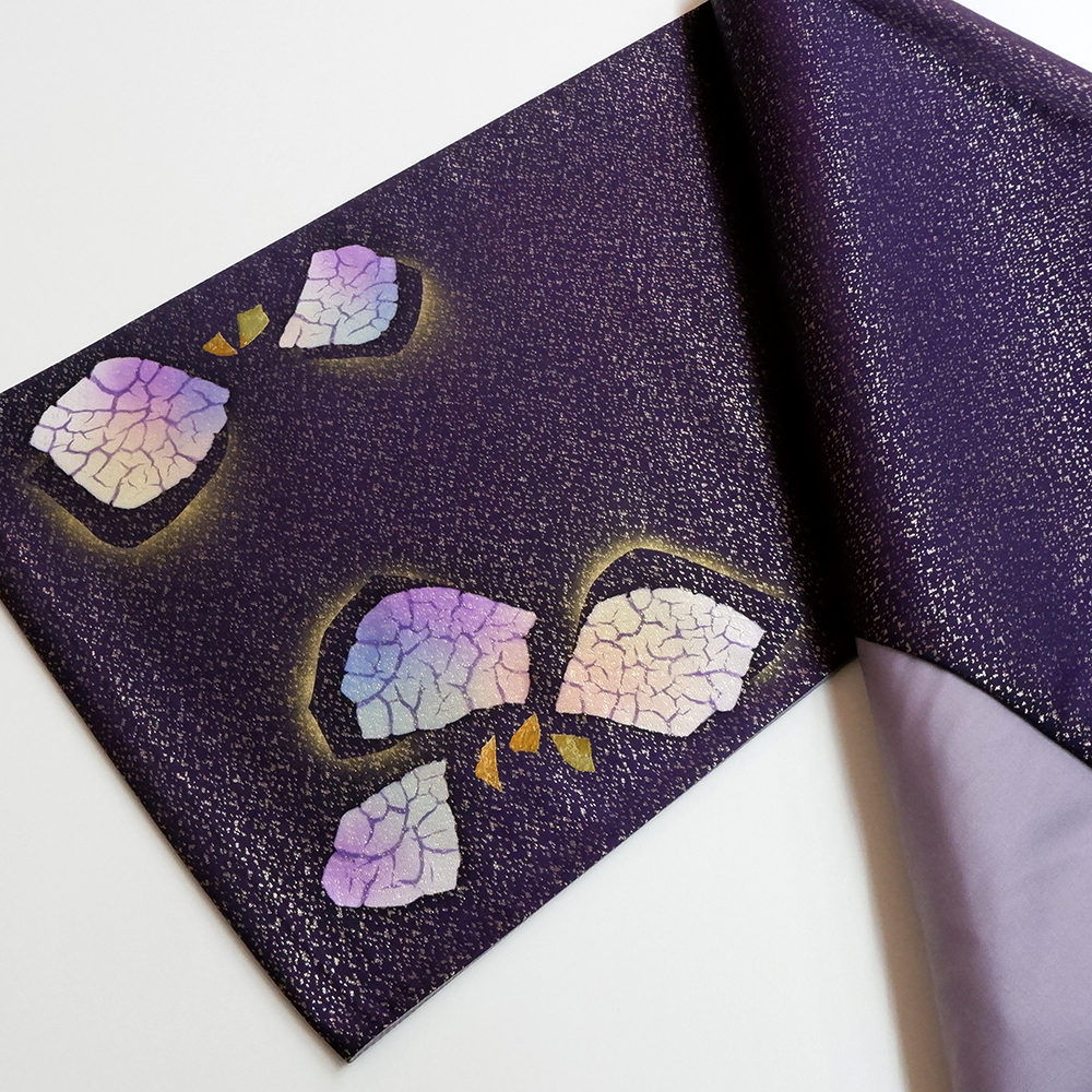 山本唯与志謹製　袋帯【蝶々】　