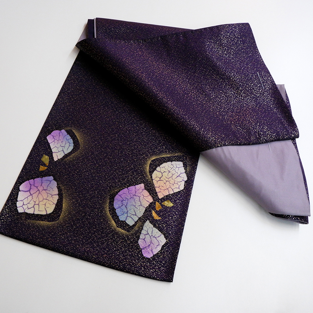 山本唯与志謹製　袋帯【蝶々】　