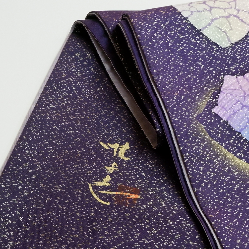 山本唯与志謹製　袋帯【蝶々】　