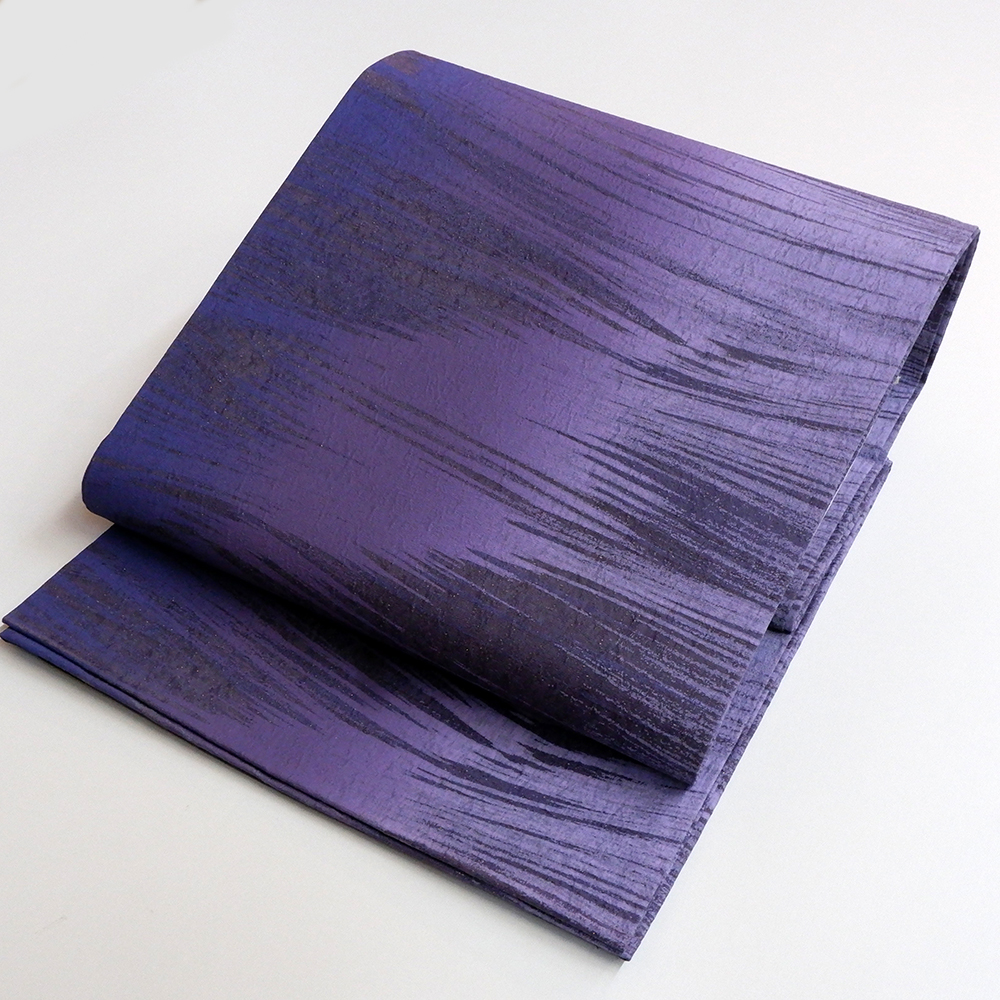 山本唯与志謹製　袋帯【緩やかな線】　