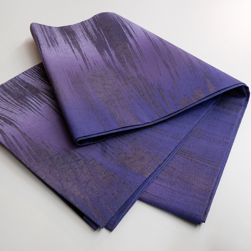 山本唯与志謹製　袋帯【緩やかな線】　