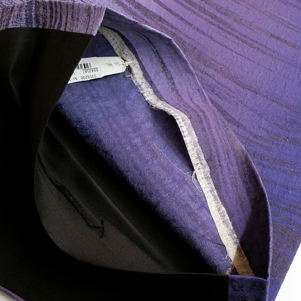 山本唯与志謹製　袋帯【緩やかな線】　