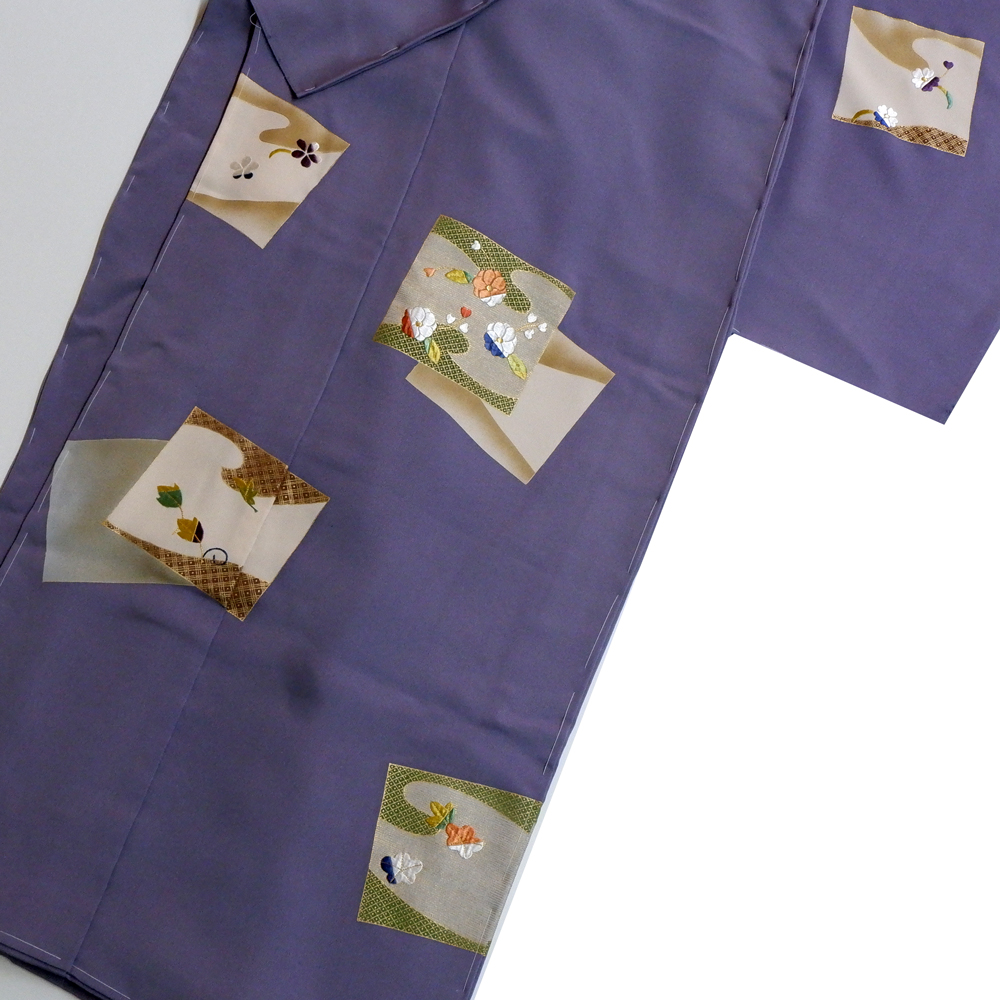 工芸キモノ野口謹製　訪問着【色紙】