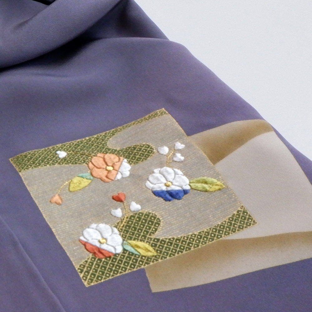 工芸キモノ野口謹製　訪問着【色紙】