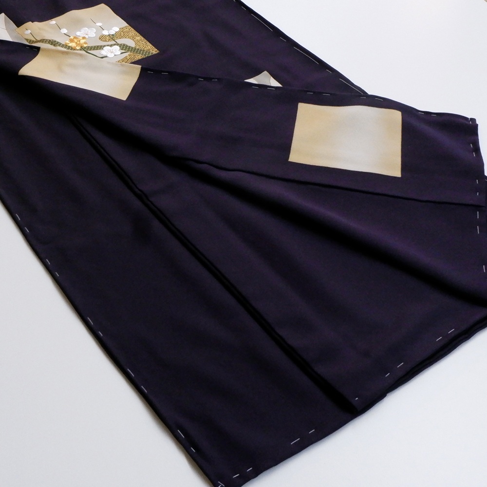 工芸キモノ野口謹製　訪問着【色紙に桜】　