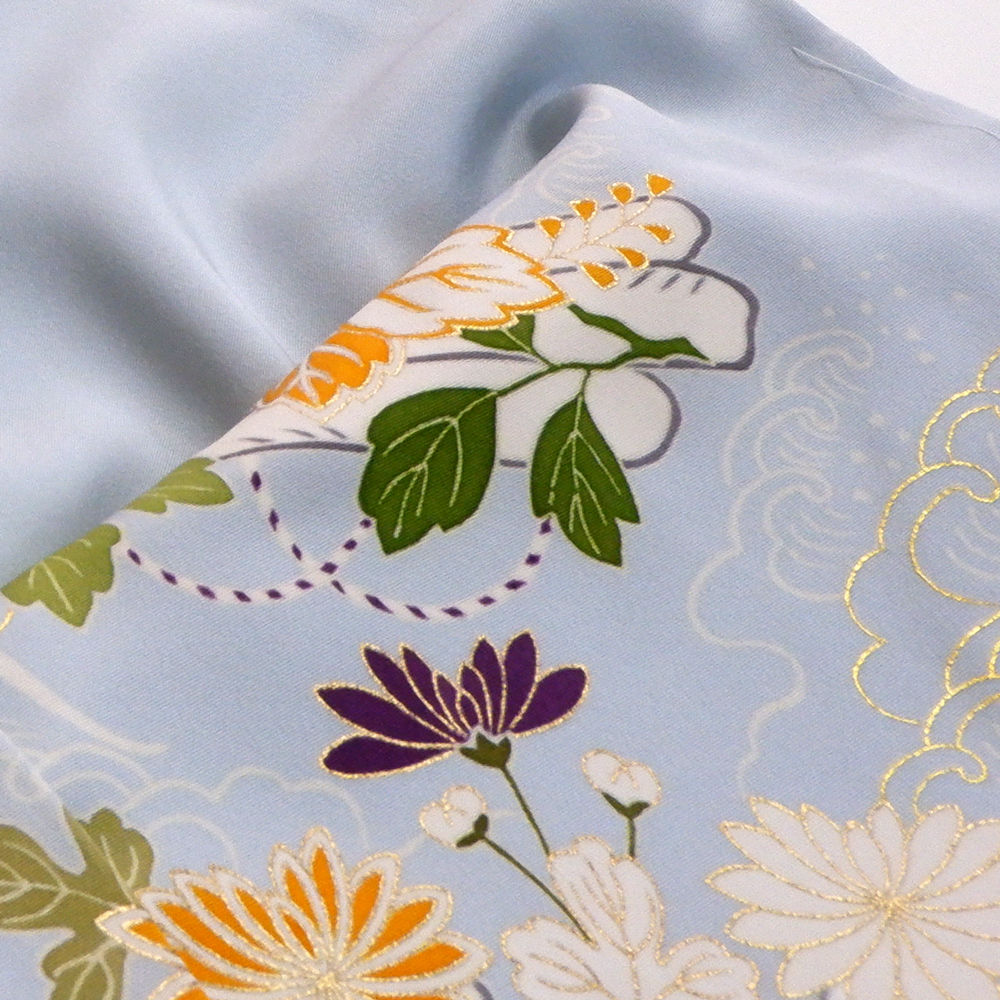 工芸キモノ野口謹製　訪問着【花筏】　