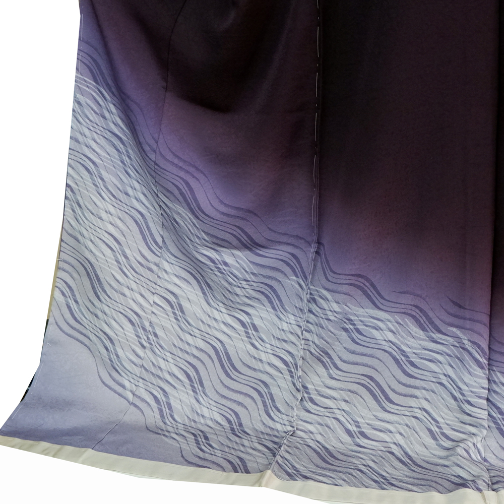 山本唯与志謹製　訪問着【波】　