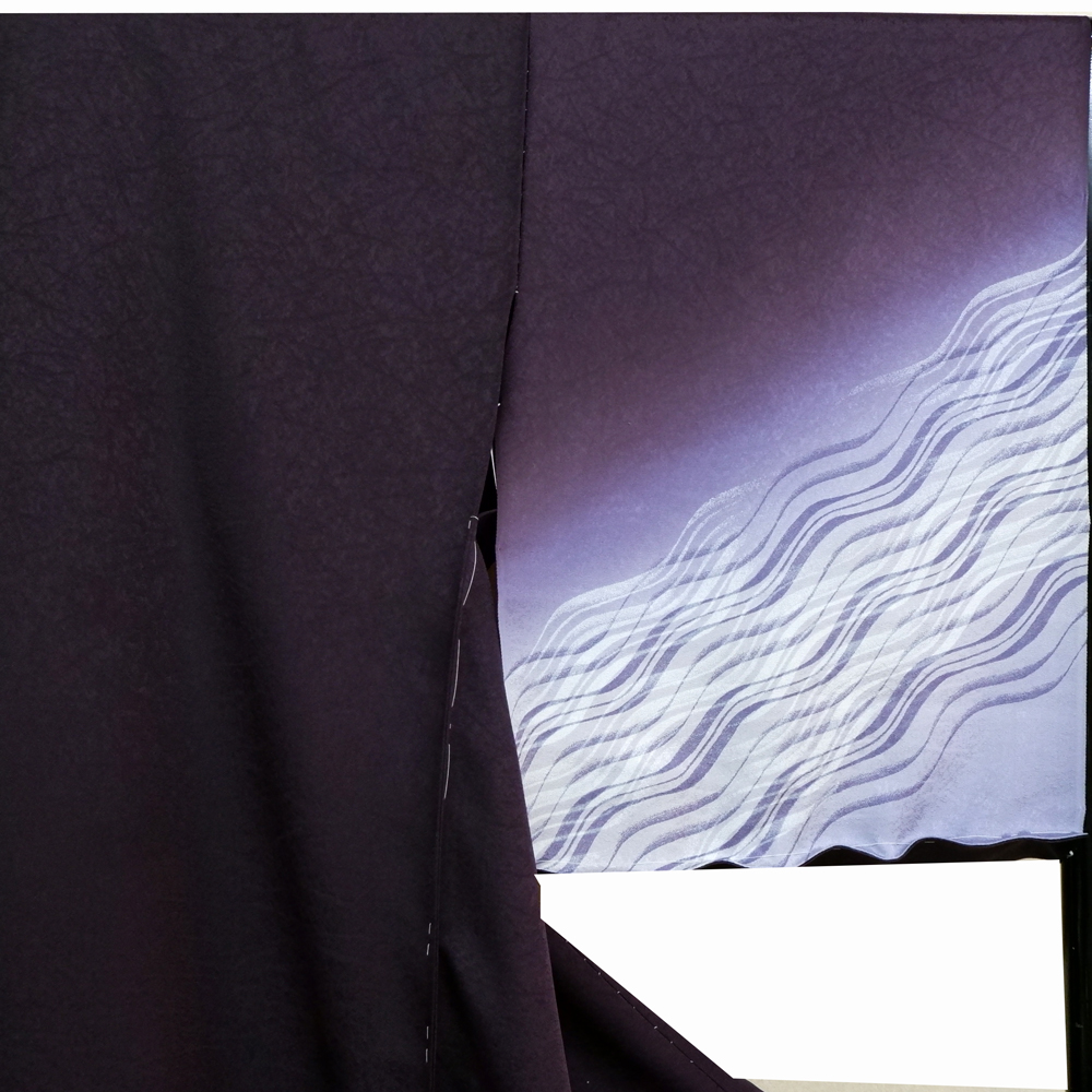 山本唯与志謹製　訪問着【波】　