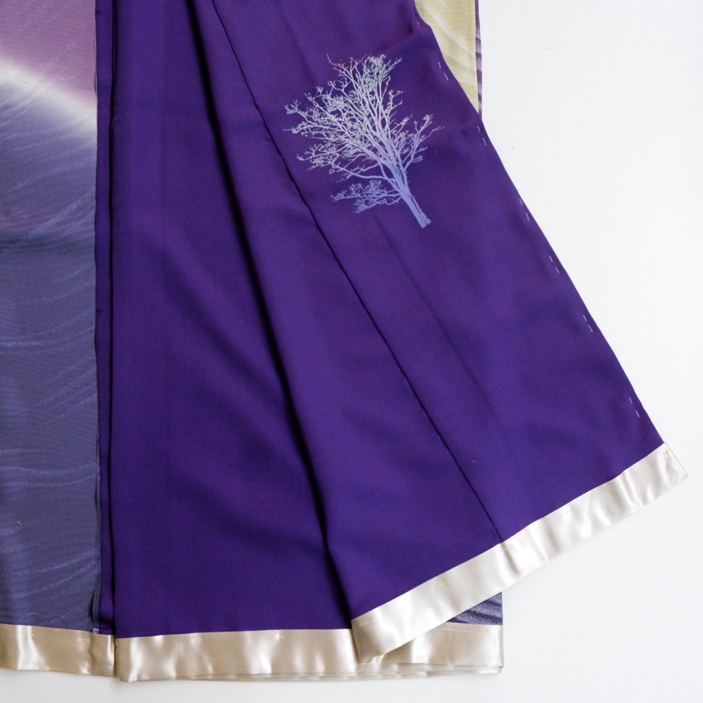 山本唯与志謹製　訪問着【曲線】　